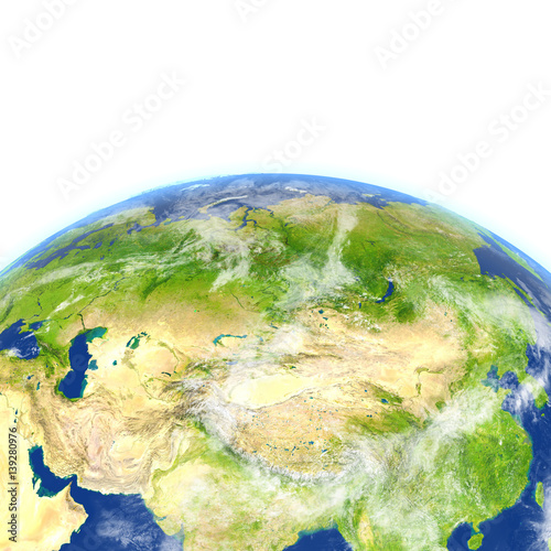 Central Asia on planet Earth