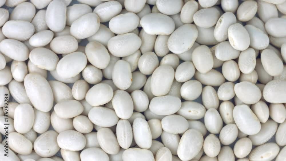 Beans background rotation. Haricot bean closeup rotate Beans background rotation. Haricot bean closeup rotate