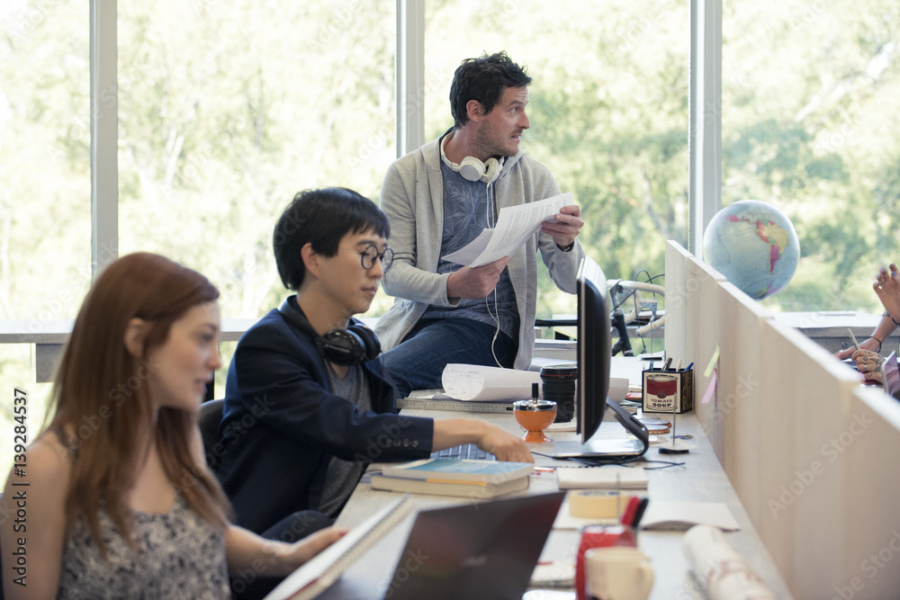 Professionals working in shared office Professionals working in shared office