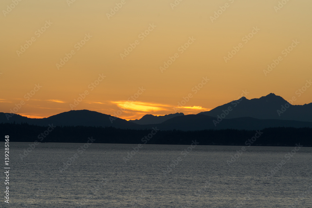 Puget Sound after Sunset