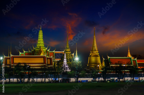 Wat Phra Kaew - The Temple of Emerald Buddha in Bangkok  Thailand