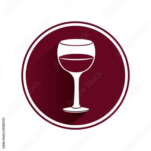 wine cup isolated icon vector illustration design