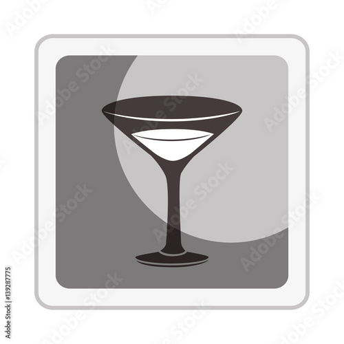 tropical cocktail drink icon vector illustration design