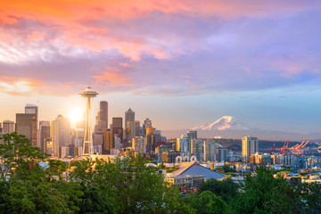 View of downtown Seattle skyline