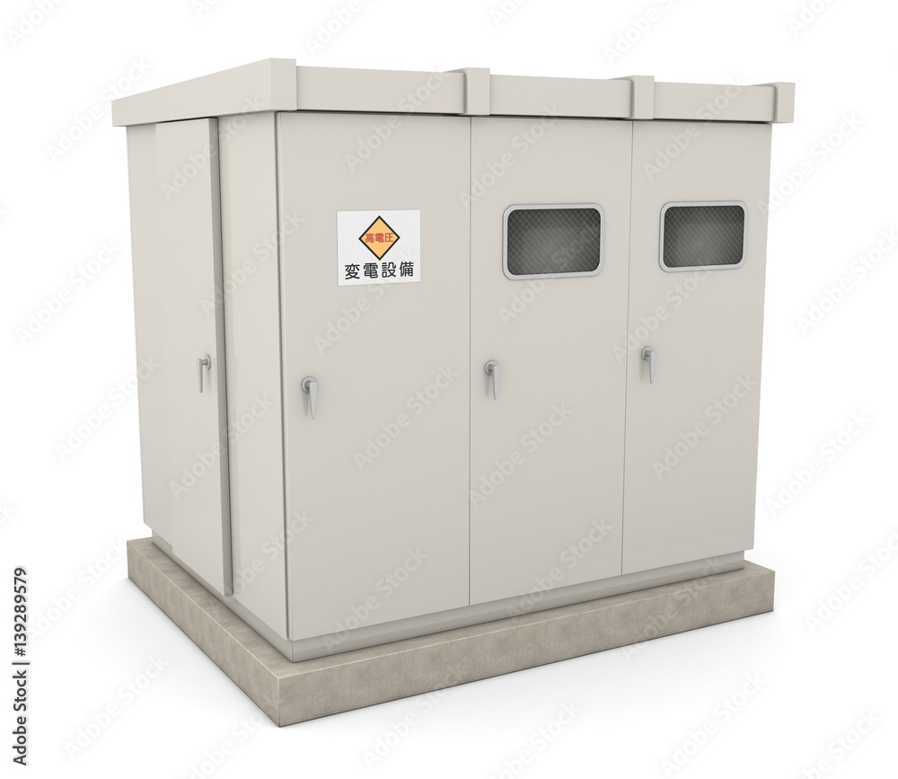 キュービクル式高圧受電設備 Stock Illustration Adobe Stock