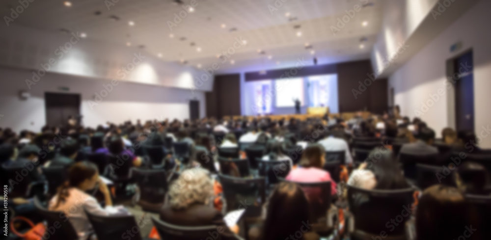 blurred for background Business people meeting presentation conference in meeting room.