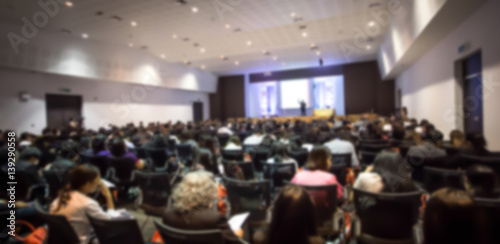 blurred for background Business people meeting presentation conference in meeting room.