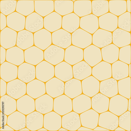 Abstract vector background imitating honeycombs. Net from cells of organic form.