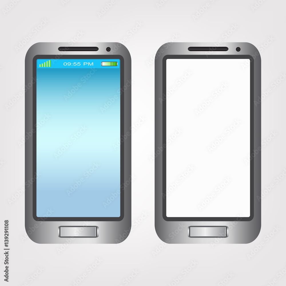 New design model of smartphone, mobile phone,realistic vector illustration. New design model of smartphone, mobile phone,realistic vector illustration.