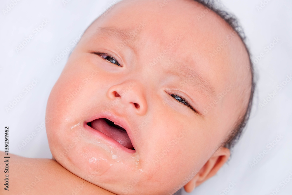 portrait of adorable baby boy cry asia thailand portrait of adorable baby boy cry asia thailand
