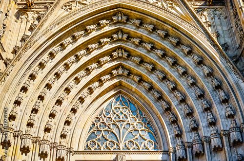 Statue of Cathedral of Santa Eulalia of Barcelona