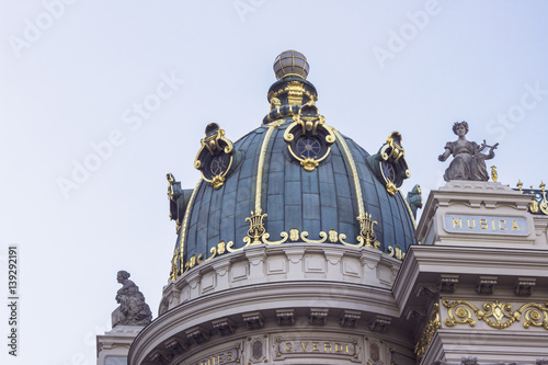 Rio de Janeiro, Brazil, Detail of the Theatro Municipal architecture photo