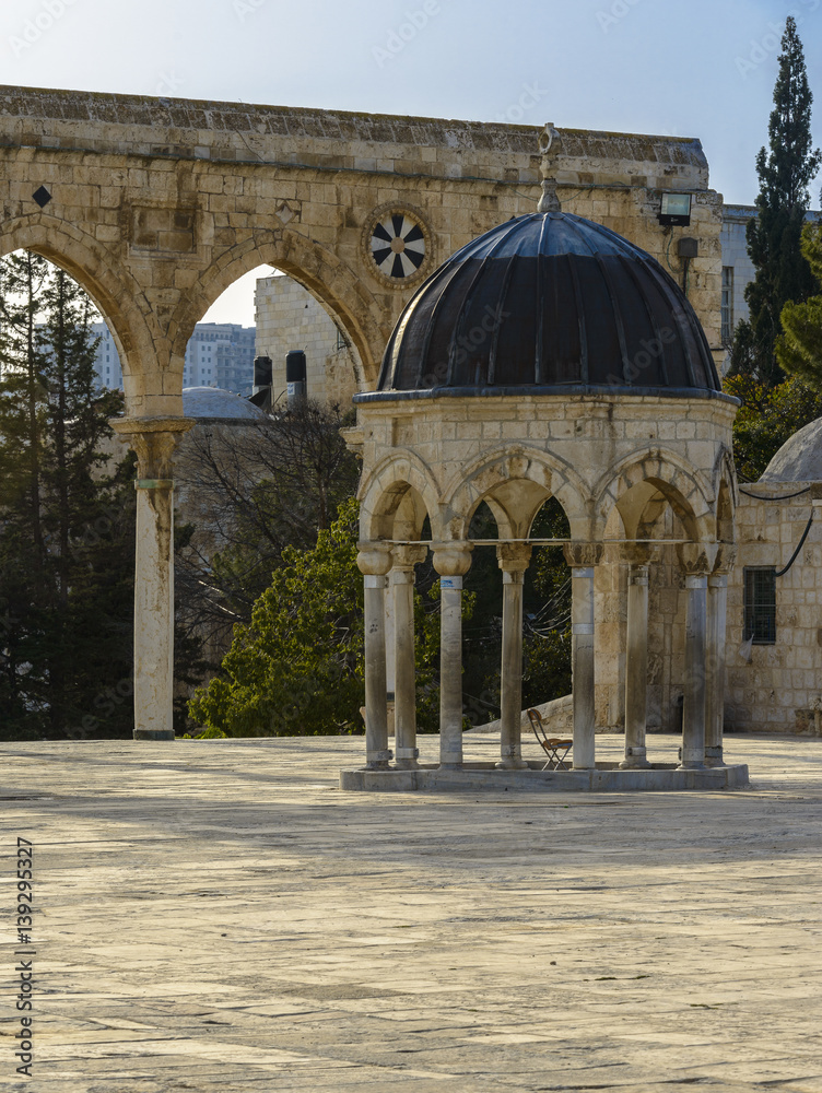 Islamic Shrine in old city of Jerusalem