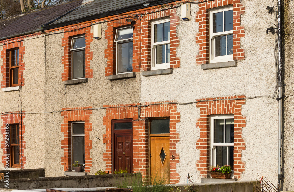 Obraz premium Brick and stucco houses - Ireland