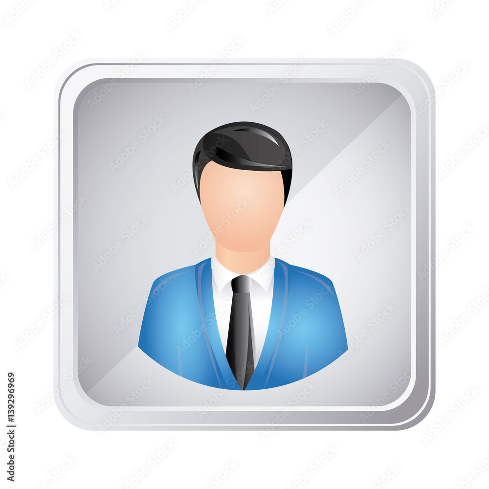 silver emblem technical support man assistant, vector illustraction design silver emblem technical support man assistant, vector illustraction design