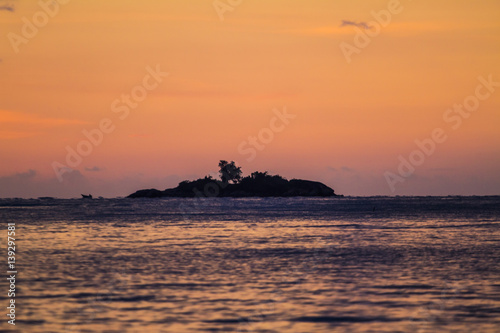 Sunset over the sea © baiterek_media