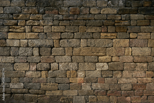 Brick wall color background red texture old pattern construction dirty block cement solid brown.