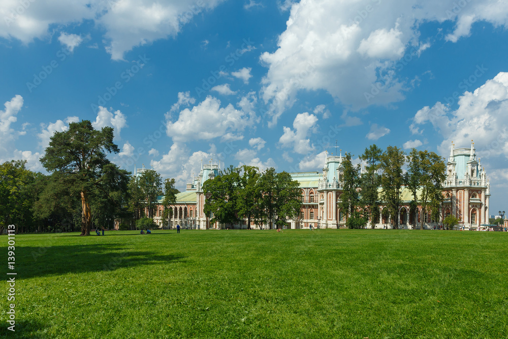 Moscow, Russia. The Palace and Park ensemble Tsaritsyno.