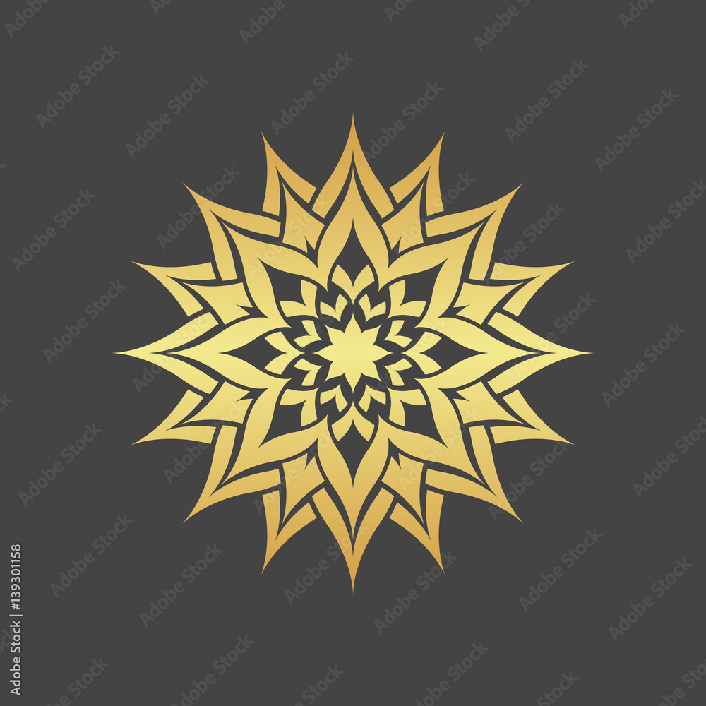 Abstract element for design, gold star, decoration. Abstract element for design, gold star, decoration.