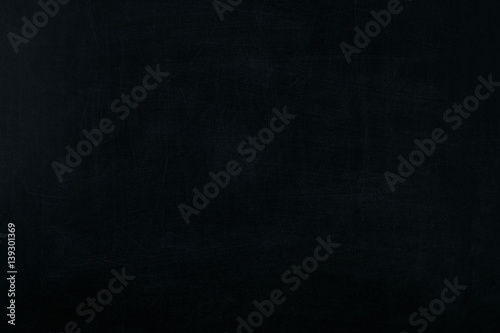 Blackboard / chalkboard texture for background. Empty blank black chalkboard with chalk traces