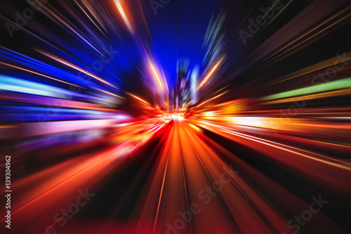 Ａbstract motion blur of light explosion effect