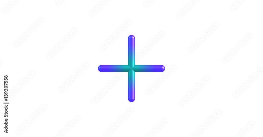 Obraz premium Chlorine pentafluoride molecular structure isolated on white