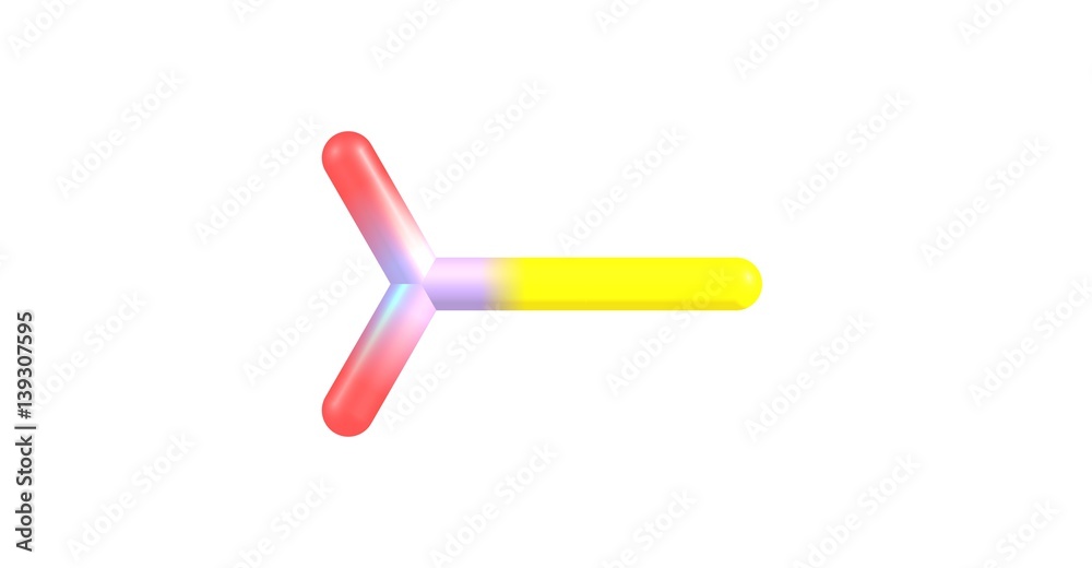 Diazomethane molecular structure isolated on white Diazomethane molecular structure isolated on white
