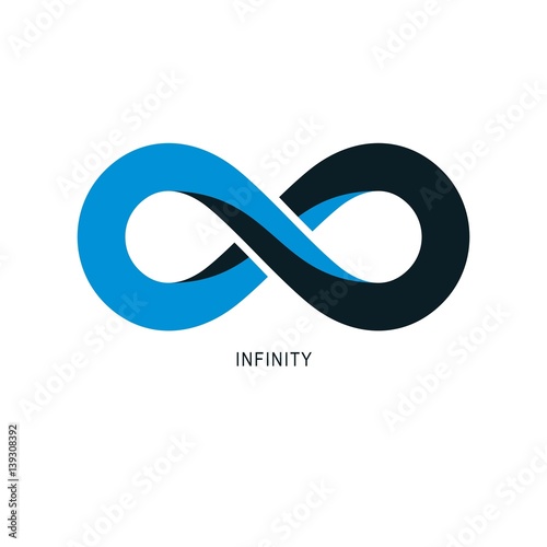 Infinity Loop conceptual logo, vector special sign.