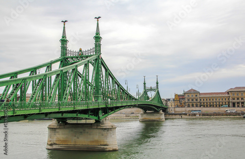 Liberty bridge at Budapest city