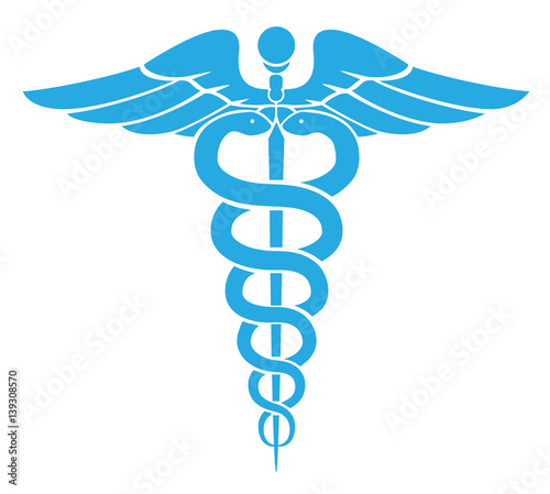 Caduceus medical symbol photo