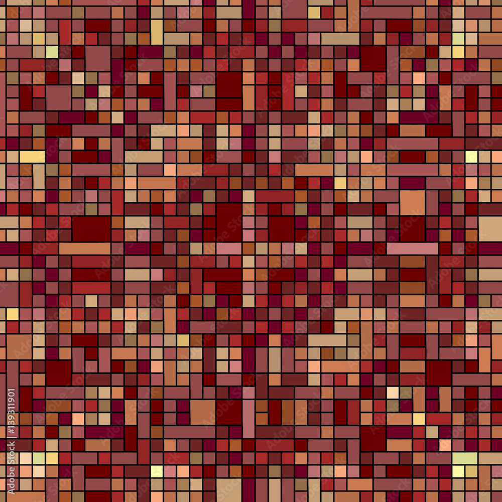 vector illustration abstract square colorful mosaic blocks