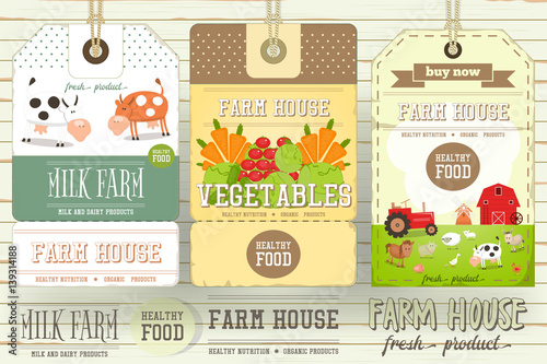 Farm Price Tag Label