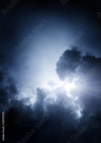 Cloudscape with Ray of Light