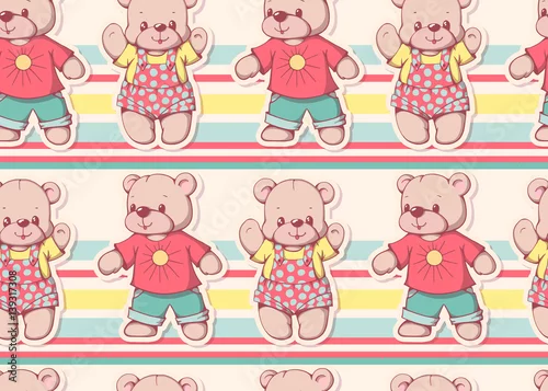 Fototapeta pluszowe misie