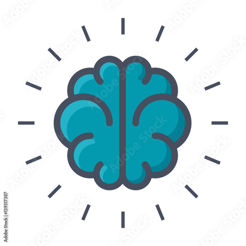 Concept of the thinking process, smart idea, brainstorming