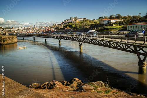 A small bridge over Douro river, Porto, Portugal