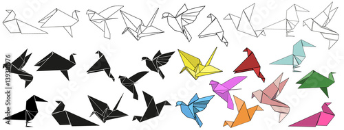  origami bird, crane