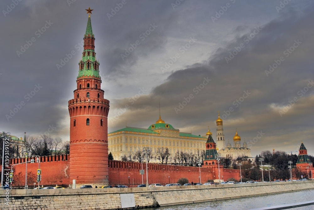 Moscow Kremlin. Color photo.