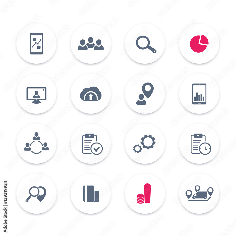 16 business icons set, reports, statistics and indexes 16 business icons set, reports, statistics and indexes