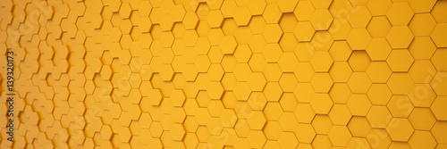 Abstrakter Hintergrund aus Polygon in orange