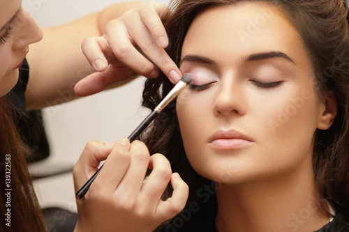 Obraz Model and makeup artist