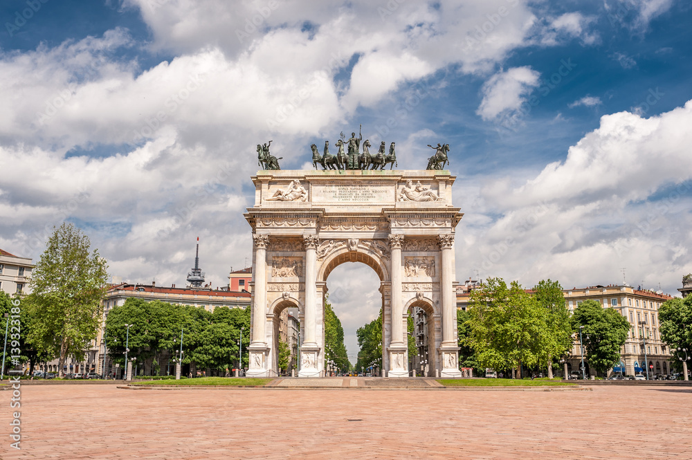 Fototapeta premium Arch of Peace (Arco della Pace) in Milan
