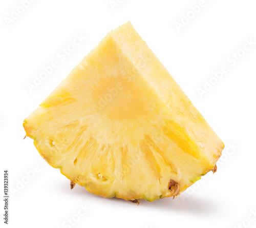pineapple slice isolated on a white background
