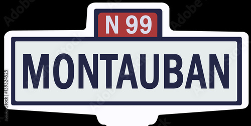 MONTAUBAN - Ancien panneau entrée d'agglomération