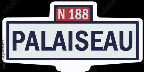 PALAISEAU - Ancien panneau entrée d'agglomération photo