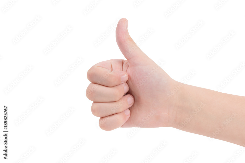 boy hand isolated on white background boy hand isolated on white background