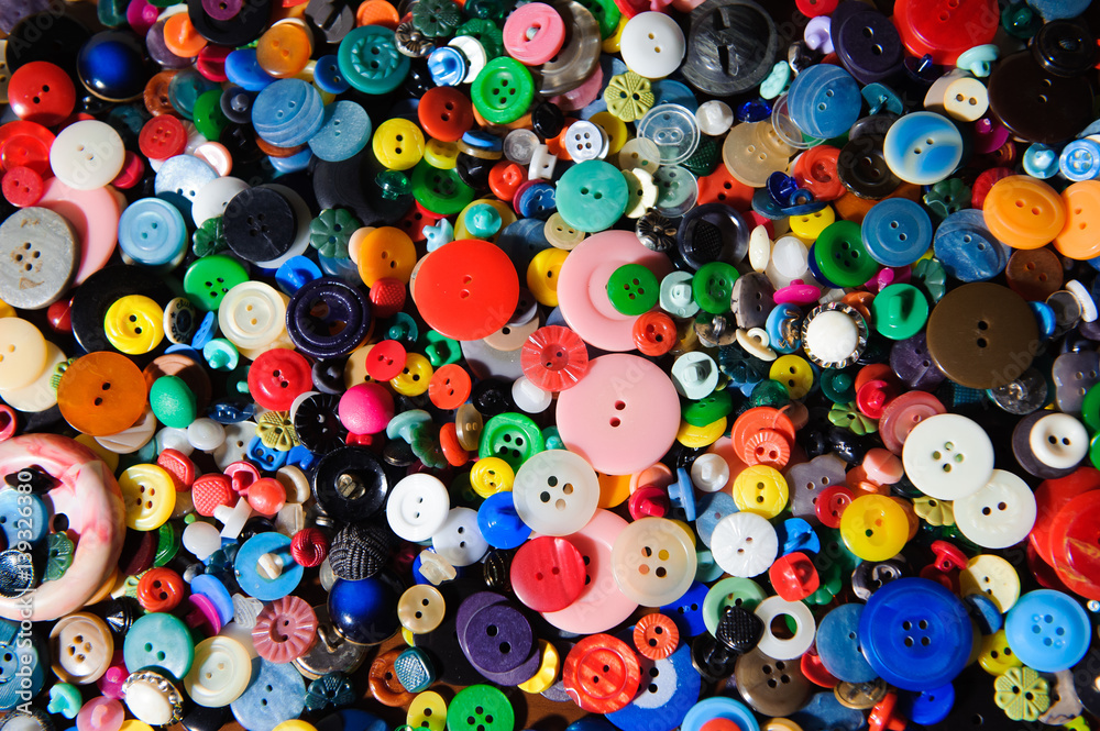 Sewing buttons background. Colorful sewing buttons texture Sewing buttons background. Colorful sewing buttons texture