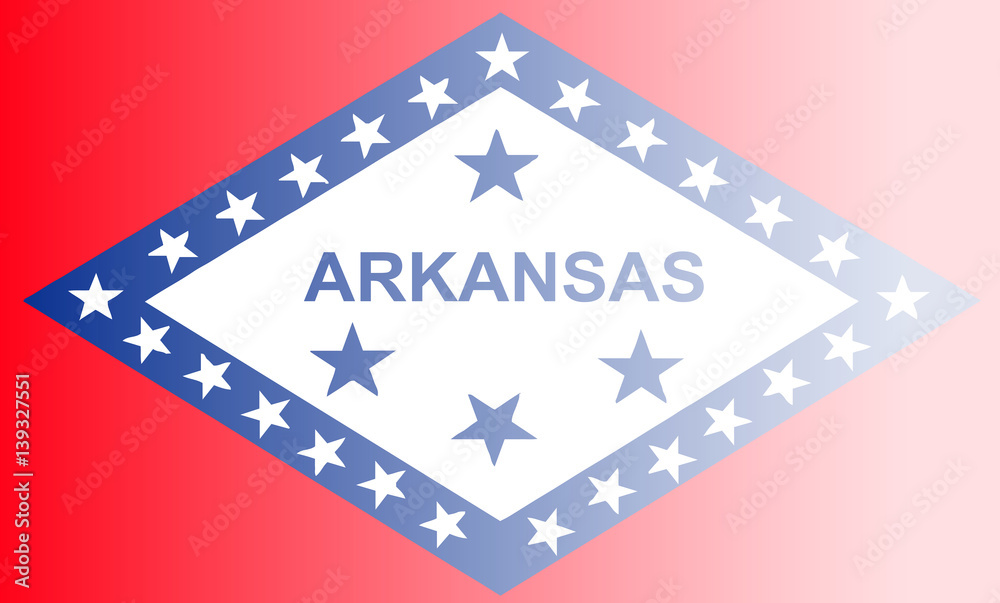 Fototapeta premium Arkansas State Flag Fade Background