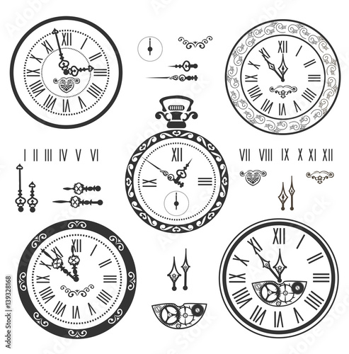 vintage clock set