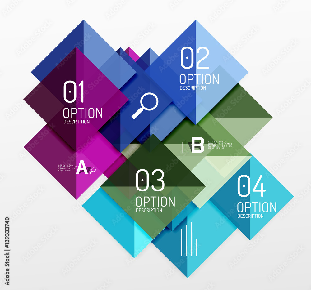 Square infographic banner. Square infographic banner.